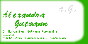 alexandra gutmann business card